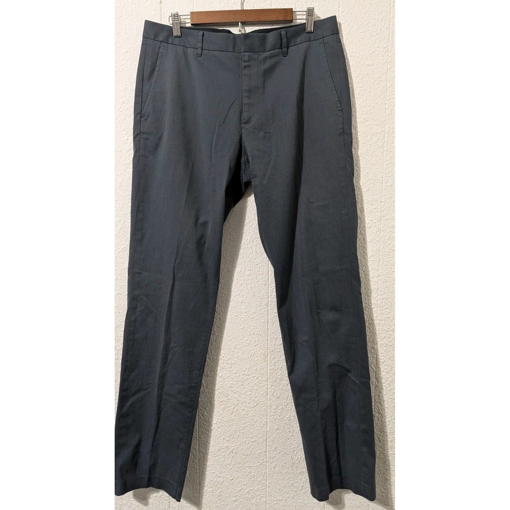 Bonobos‎ Monday Pants Mens 34x34 Blue Slim Fit Flat Front Weekday Warrior Career